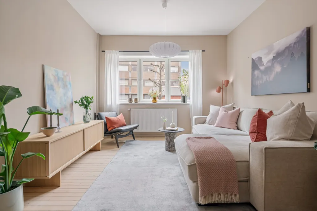 Séjour - Spacious 2-Bedroom Flat with Garden in Tøyen
