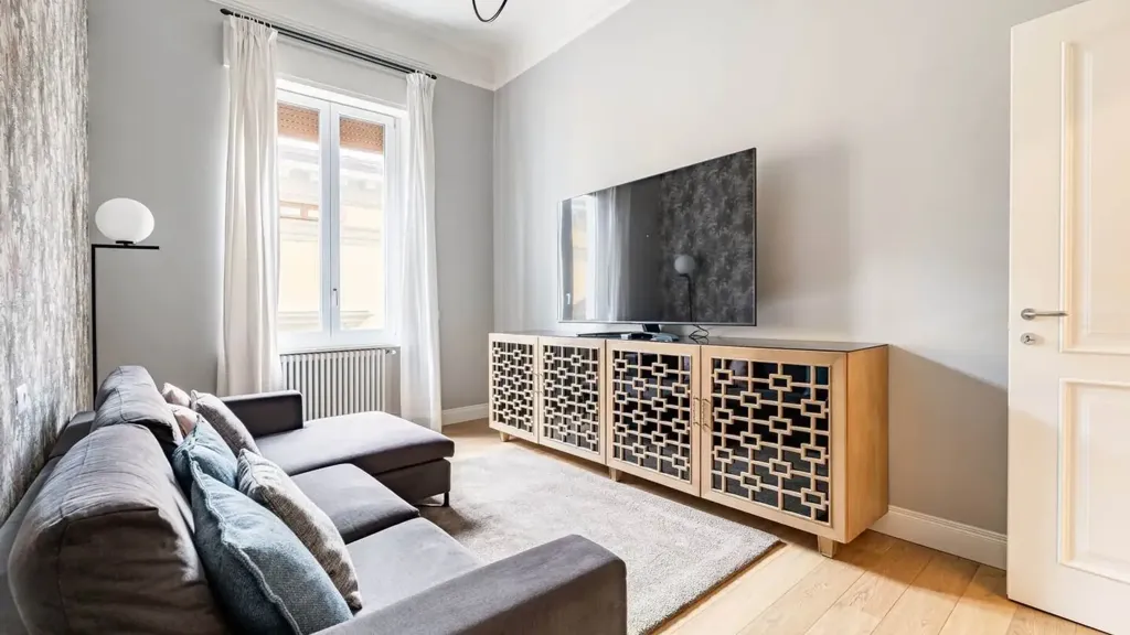 Séjour - Restored Apartment with Balcony in Florence