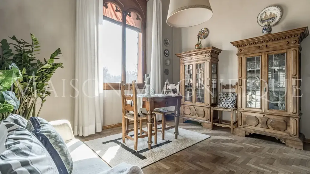 Living Room - Historic Apartment with Views in Bologna Centre