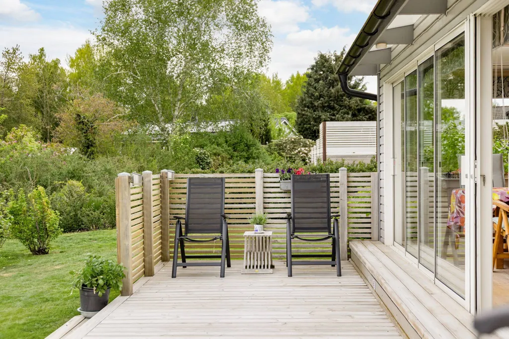 Terrasse - Renovated Villa with Garden in Össjö