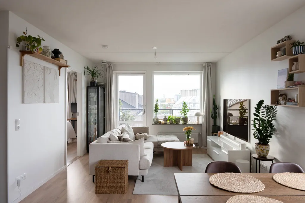 Séjour - Modern Flat with South-Facing Balcony in Västerås