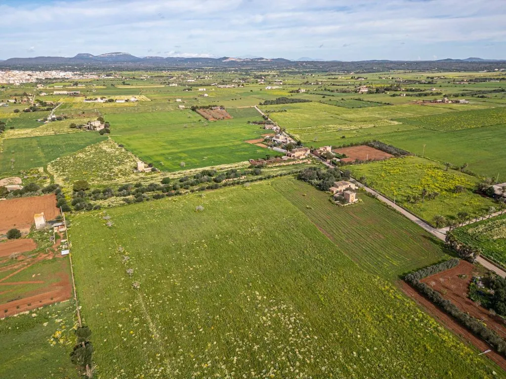 Aerial - Rustic Plot with Traditional Buildings in Campos
