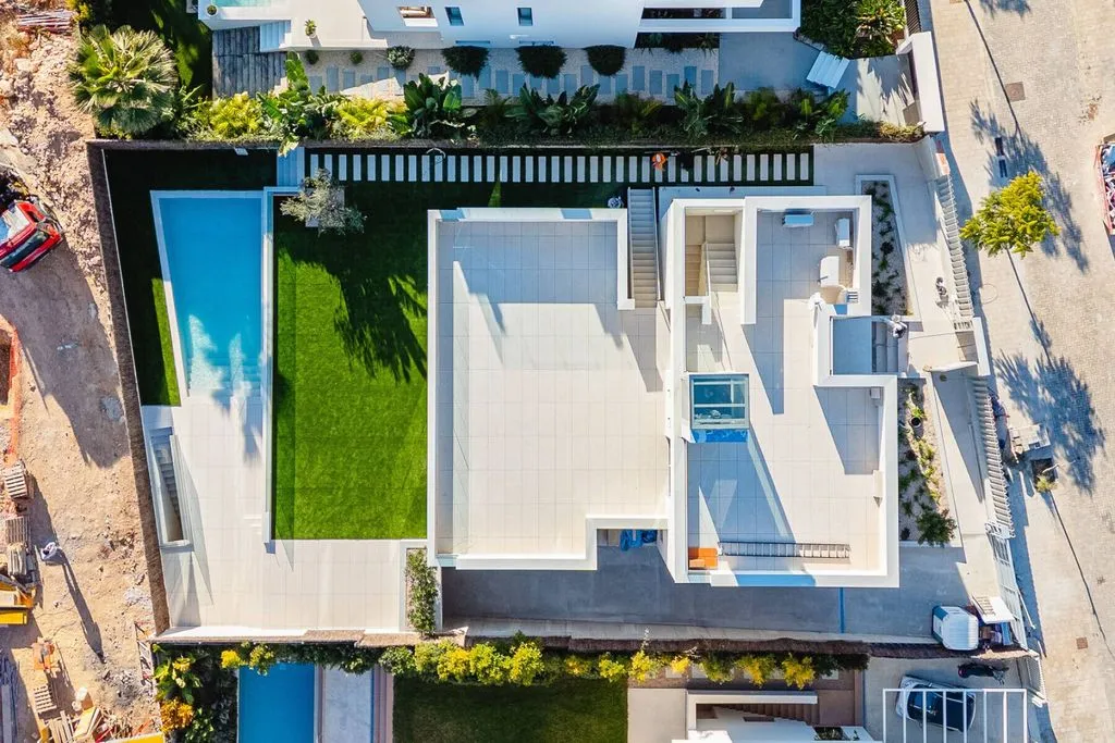 Vue aérienne - Luxury Detached House with Rooftop Terrace in Sitges