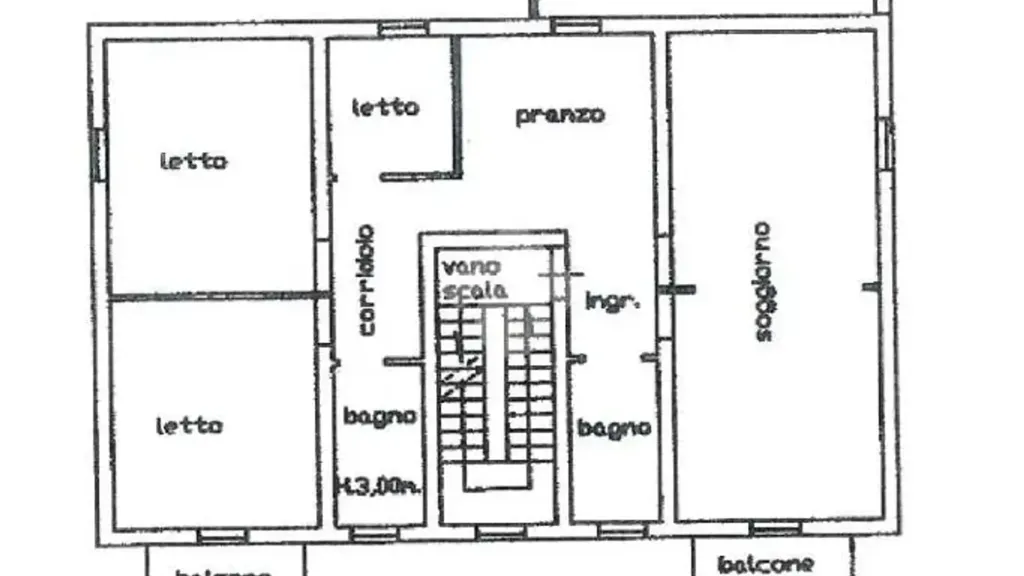 Plaan - Rearranged Apartment with Balcony in Sutri