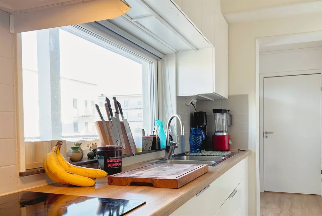 Cucina - Modern Penthouse with Balcony in Visby