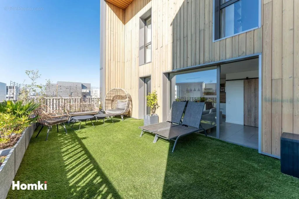 Jardin - Duplex avec Terrasse et Vue Lac à Bordeaux
