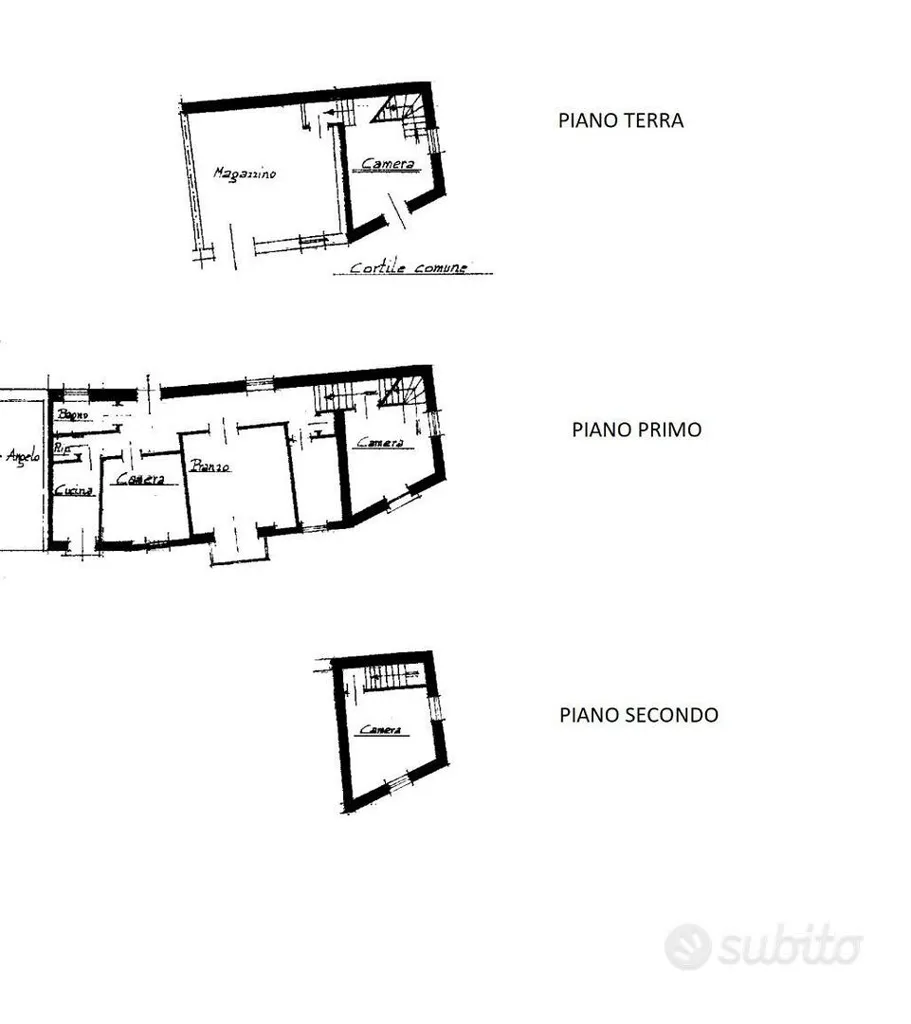 Plan - Historic Farmhouse in Cinaglio