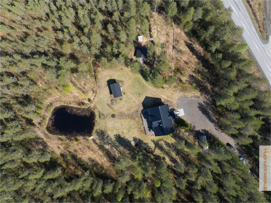 Õhuvaade - Mammutti Log Cabin with Sauna in Kiiminki