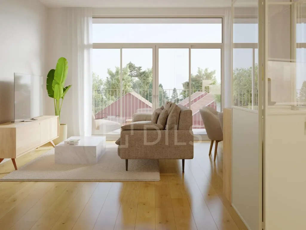 Séjour - T1 Apartment with Balcony in Porto