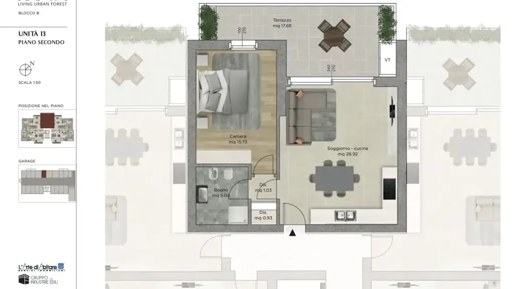 Plan - Appartement 2 pièces à IT