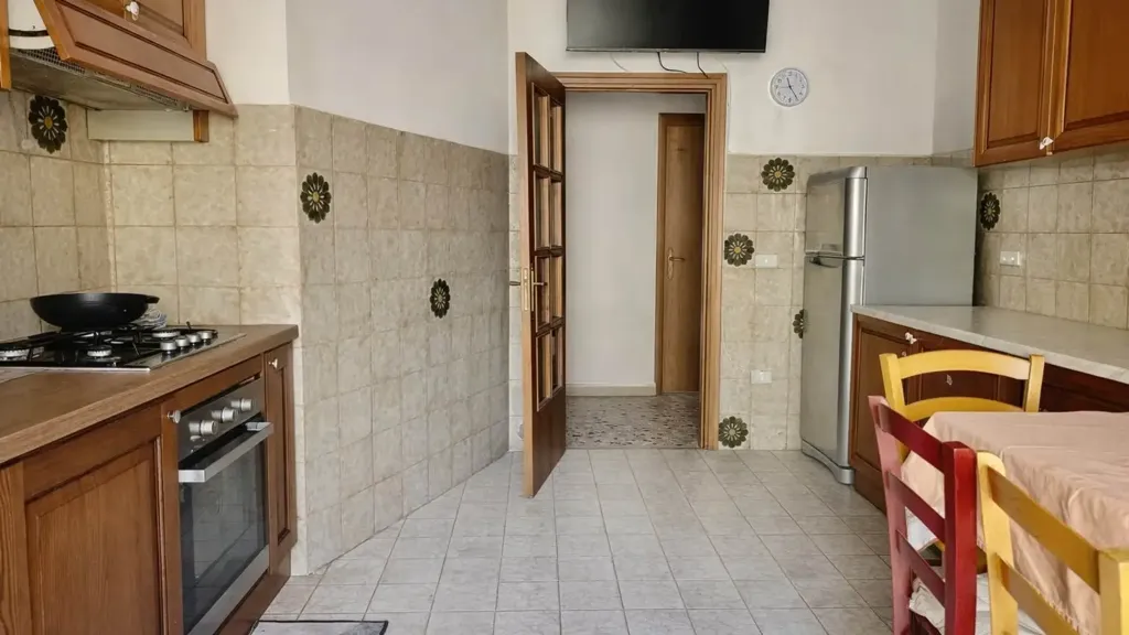 Kitchen - Bright Apartment with Balcony in Venturina Terme