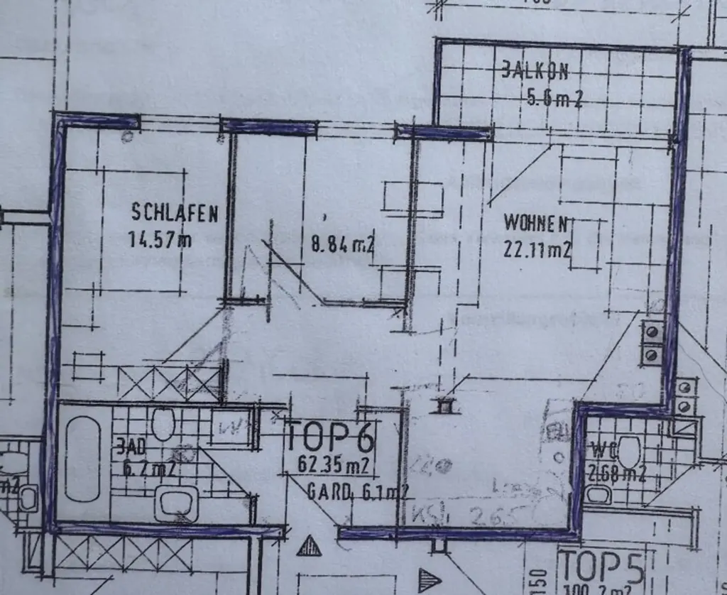 Plan - 3-Bedroom Apartment with Balcony in Absam