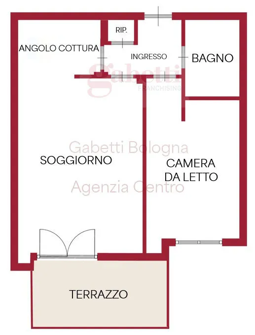 Planimetria - Apartment with Sea View in Rapallo