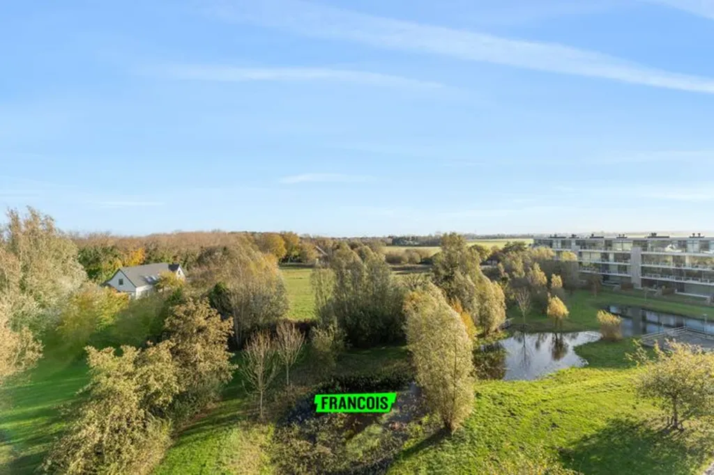 Vue aérienne - Appartement-Service Luxueux avec Vue Golf à De Haan