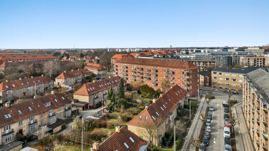 Vue aérienne - Apartment with Spectacular View in Frederiksberg