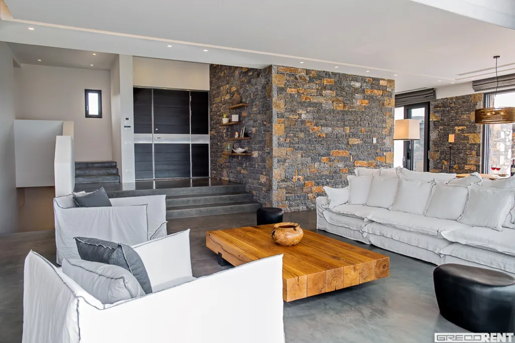 Séjour - Villa with Infinity Pool in Istron, Crete