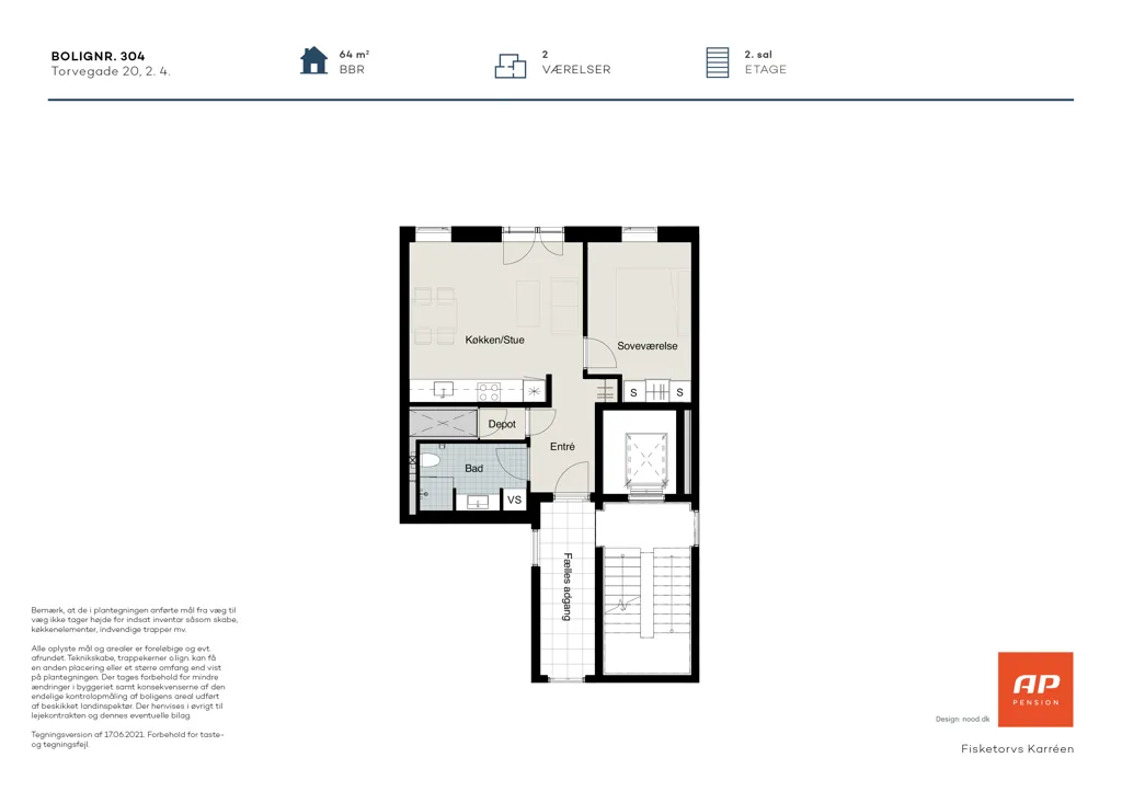 Plan - Modern Apartment with Central Location in Odense
