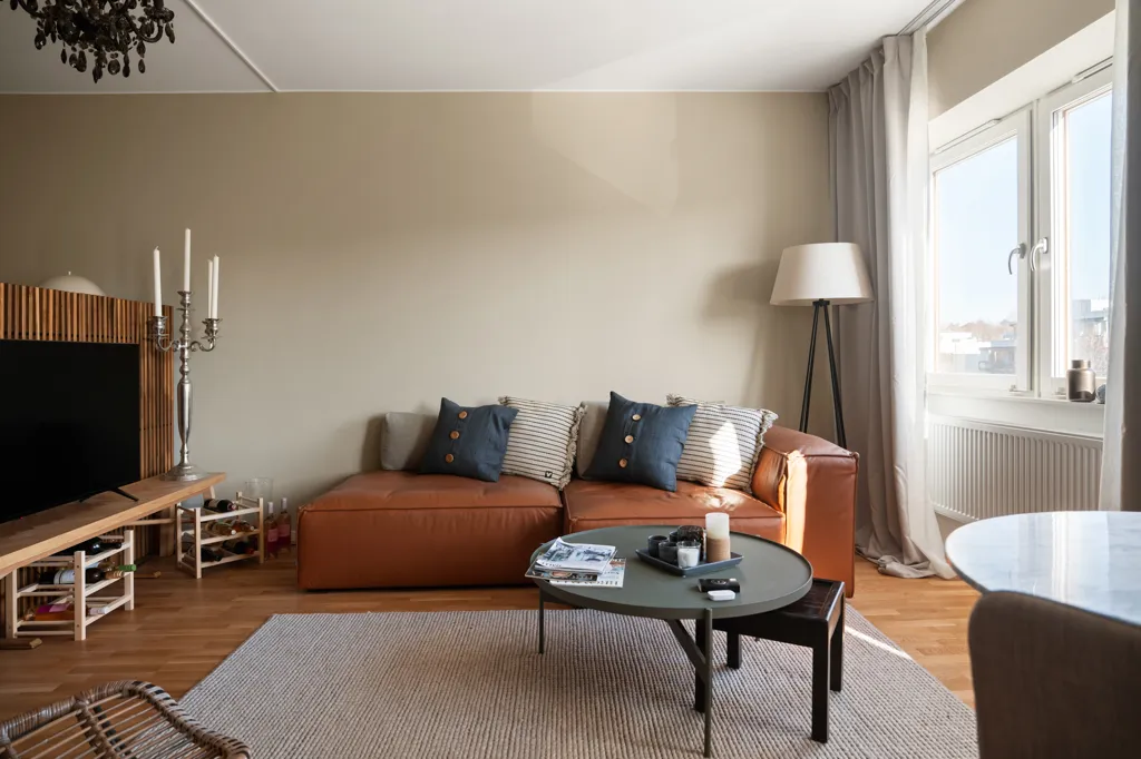 Séjour - Apartment with River View in Sundbyberg