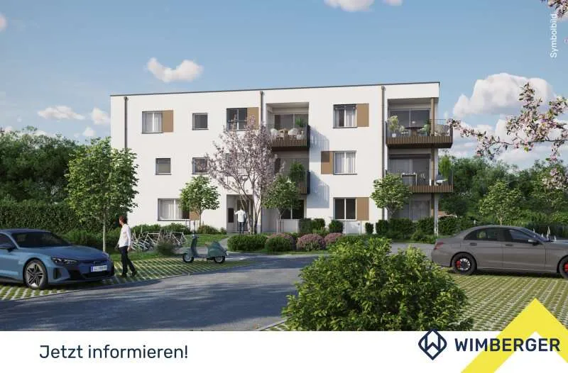 Außenansicht - Eigentumswohnung mit Garten in ruhiger Siedlung