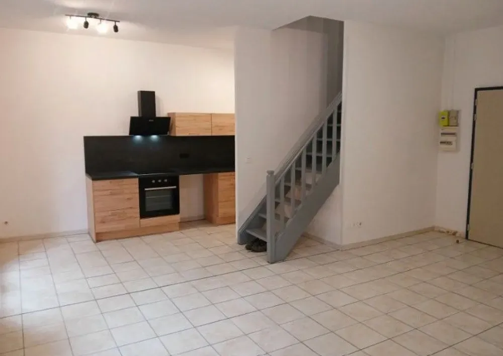 Kitchen - Renovated Triplex with Balcony in Béziers
