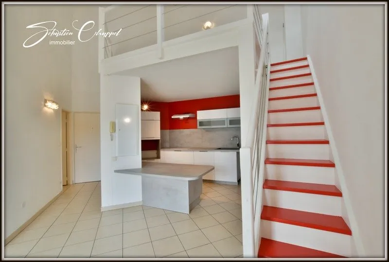Köök - Pézenas Penthouse Flat with Mezzanine