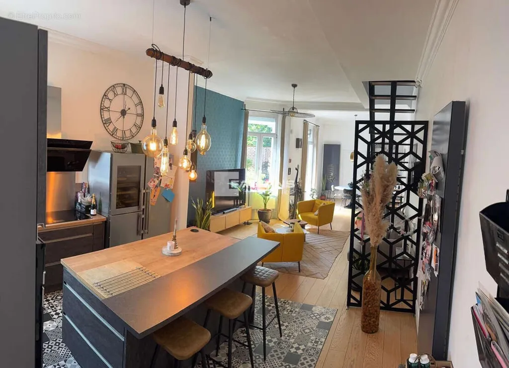 Cuisine - Appartement de Luxe avec Jardin à Lille