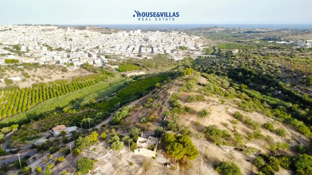 Vue aérienne - Rustic Casale with Panoramic Sea View near Noto