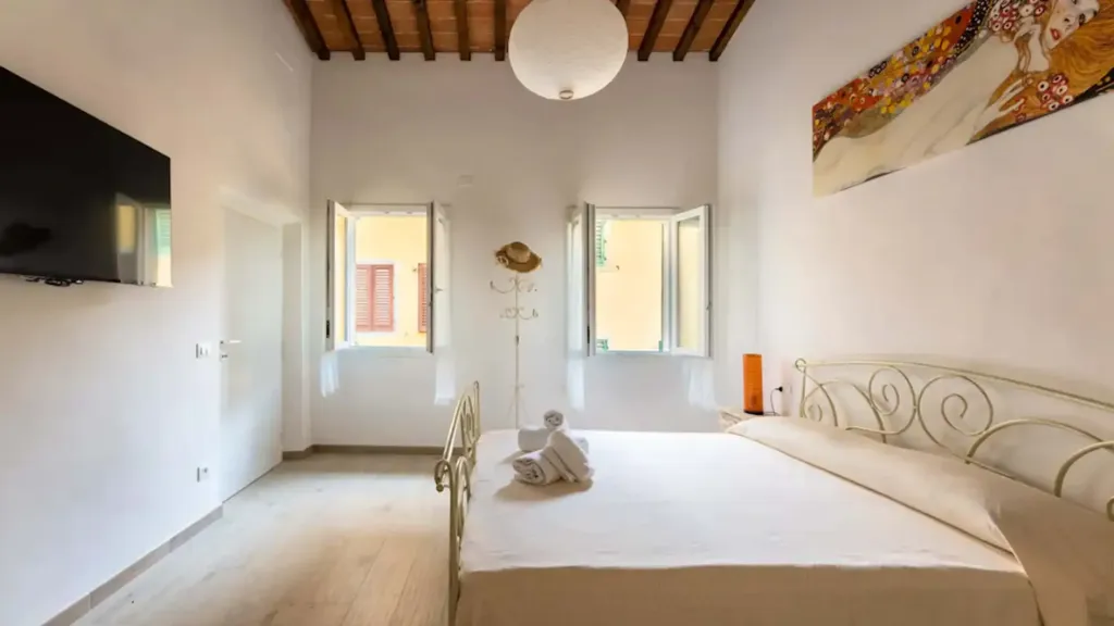 Bedrooms - 1-Bedroom Apartment with Terrace in Florence