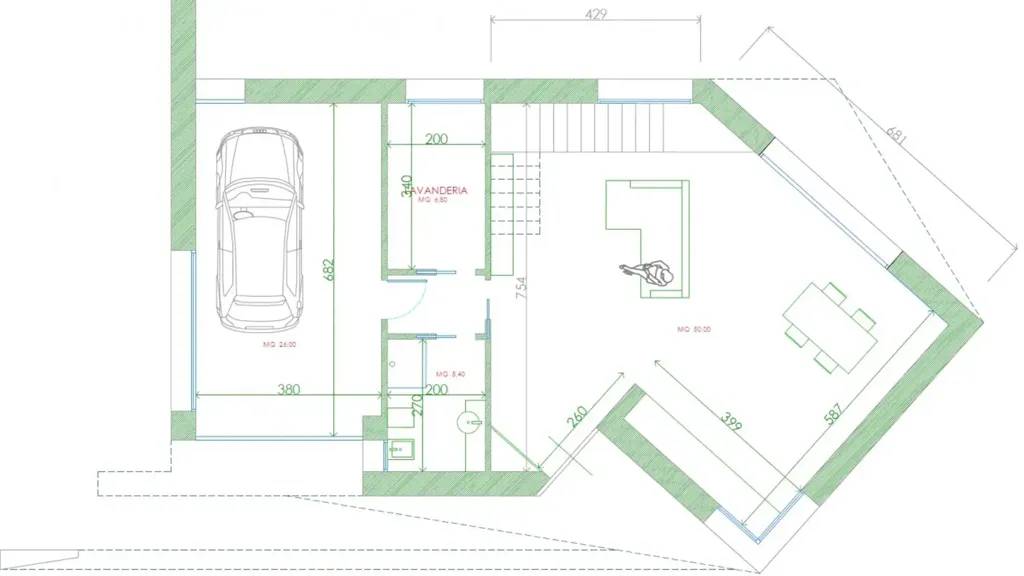 Plan - New Detached House with Solar Panels in Villorba