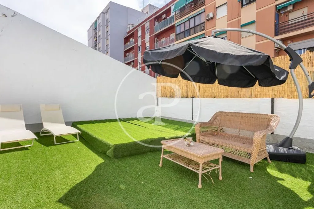 Terrace - Duplex with Sea View in El Cabanyal-El Canyamelar