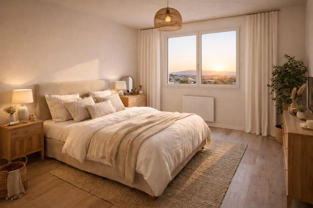 Chambres - Appartement T2 avec Vue Dégageée à Avignon