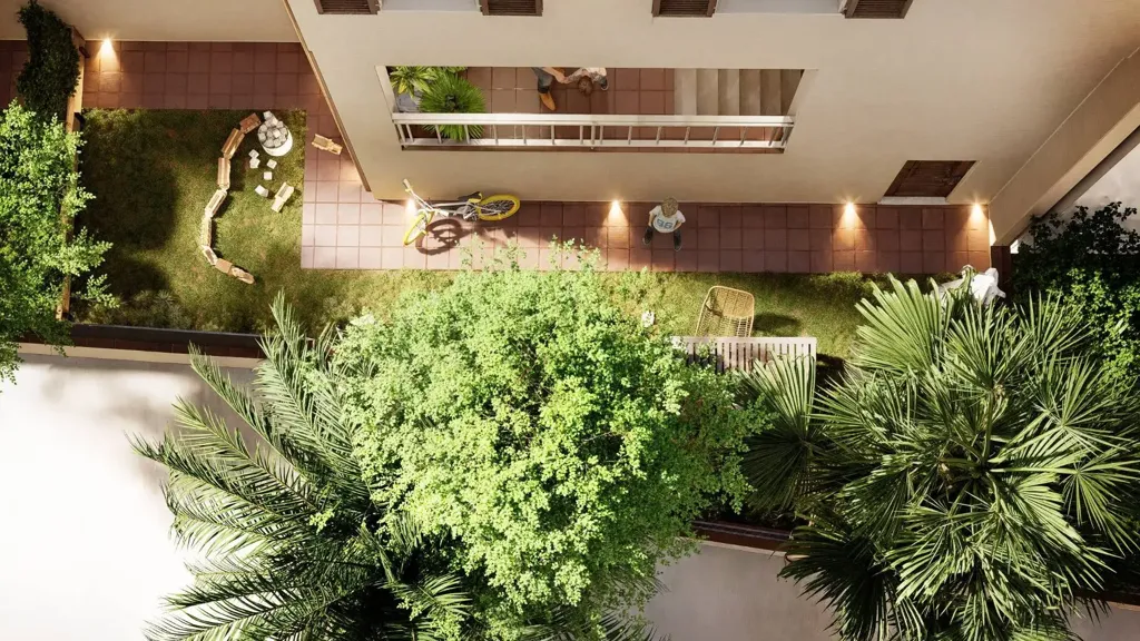 Õhuvaade - Newly Constructed Apartment with Garden in Florence