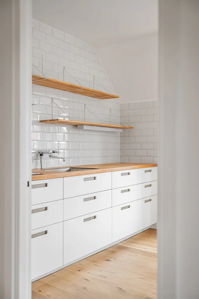 Köök - Modern Penthouse with Balcony in Landskrona