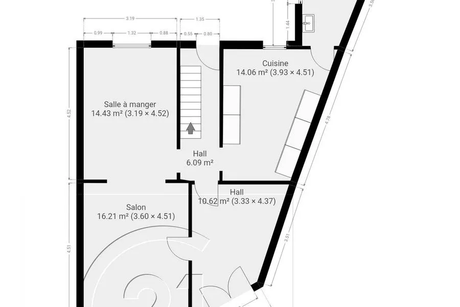 Plan - Maison à Rénover avec Jardin à Genappe