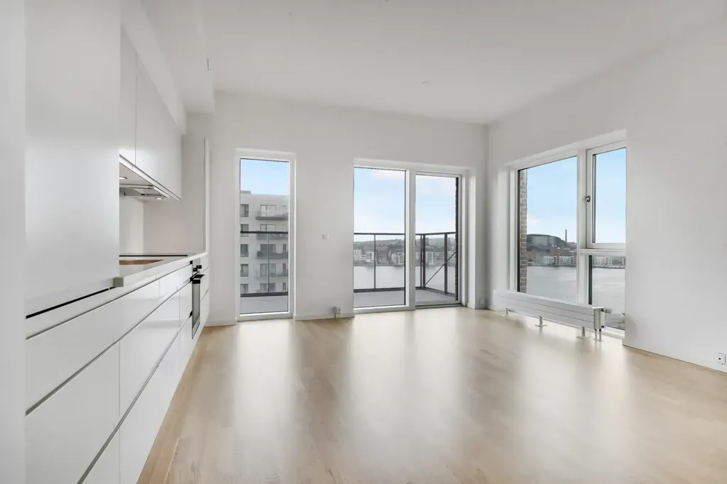 Séjour - Modern Flat with Balcony in Taffeltårnet, Spritten