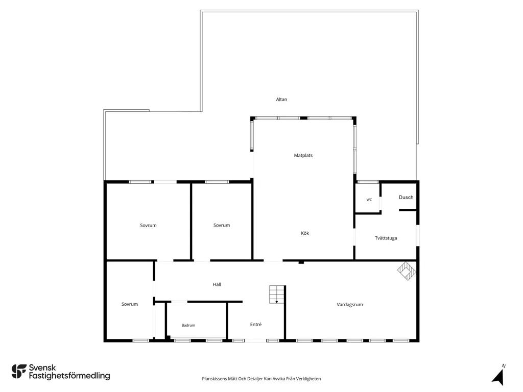 Planimetria - One-Storey Villa with Garden in Tolg