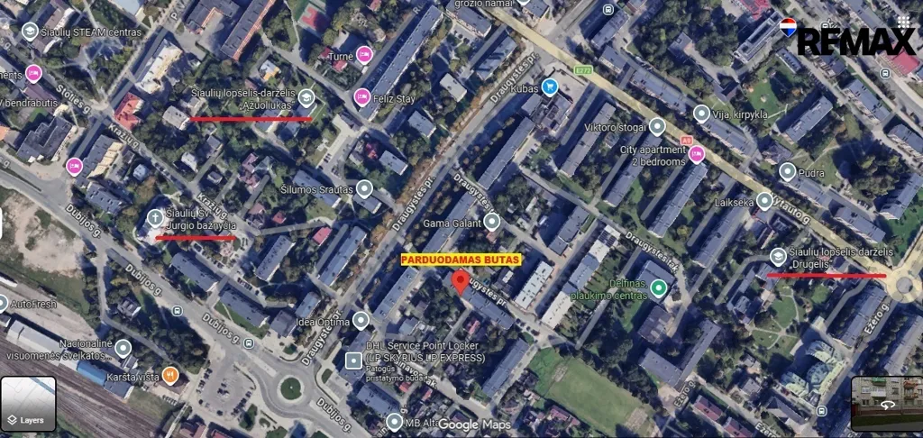 3-Bedroom Apartment with Balcony in Šiauliai Centre