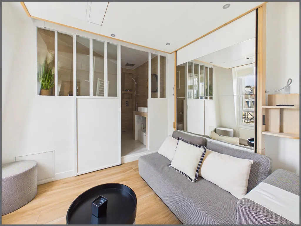 Soggiorno - Studio with Ascender in Paris 17th