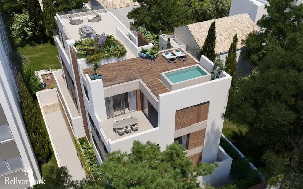 Vista aérea - Penthouse con terraza privada en Palma de Mallorca