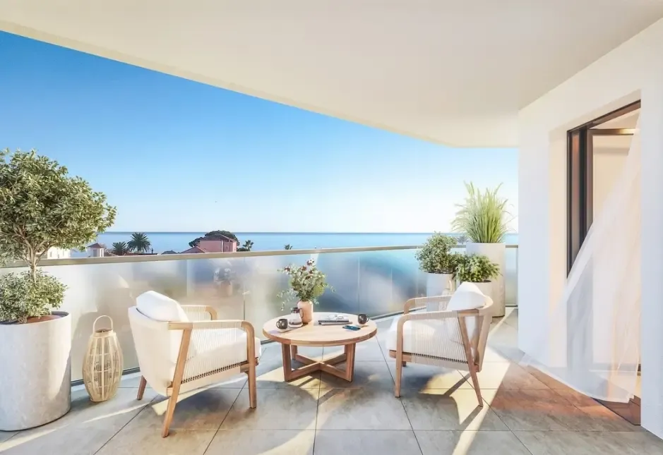 Terrasse - Appartement 4 pièces à Cagnes-sur-Mer