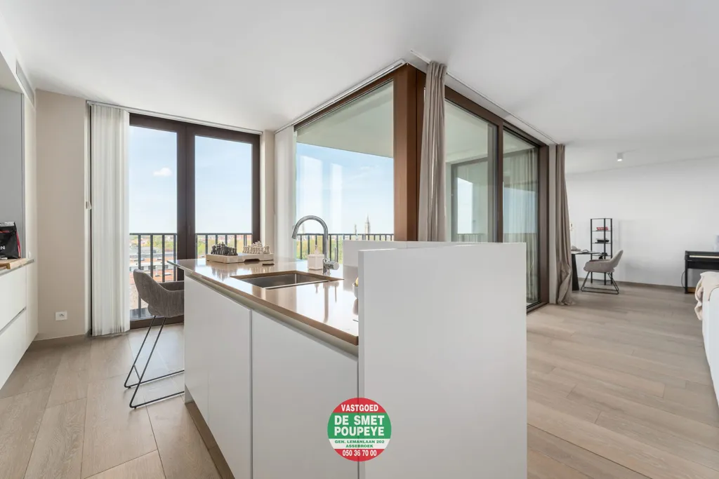 Cuisine - Appartement avec Vue Panoramique à Bruges