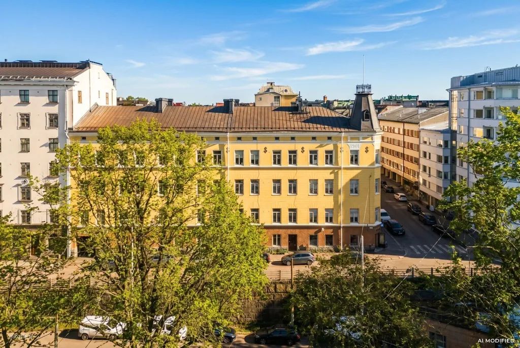 Vue aérienne - Jugend Flat with Sea Views in Ullanlinna, Helsinki