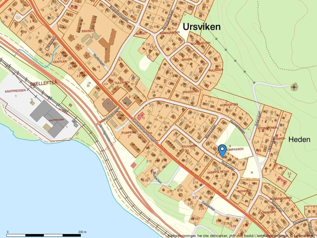 5-toaline maja asukohas Skellefteå kommun