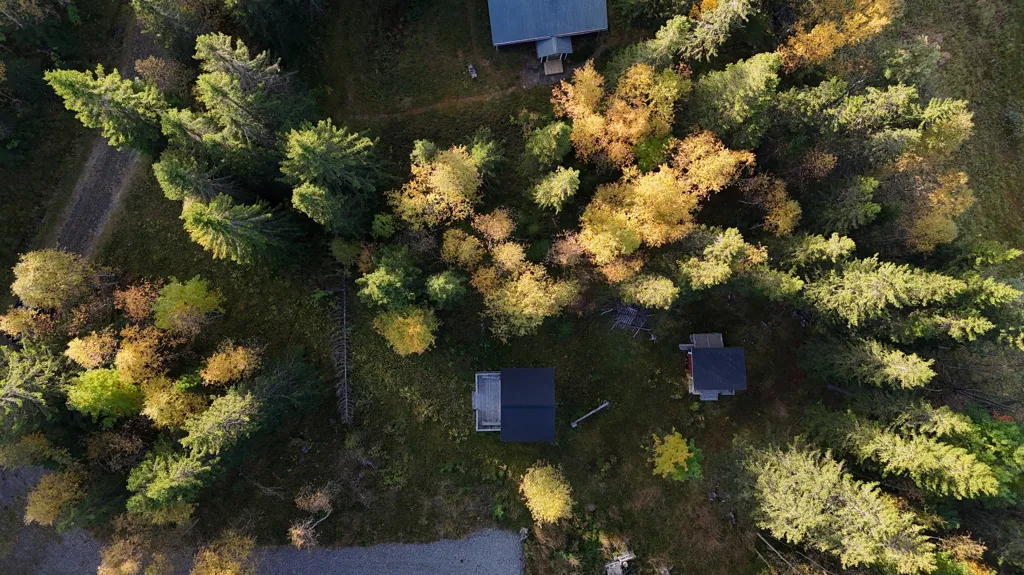 Vue aérienne - Plot for Fjällbo in Handöl, Jämtland