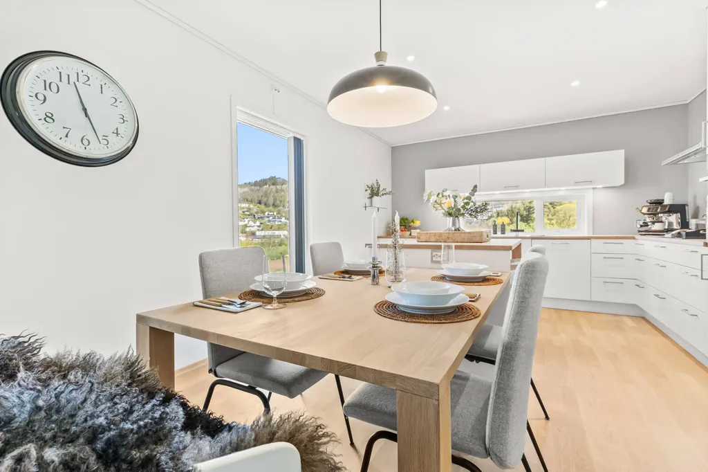 Sala da pranzo - Modern Apartment with Terrace in Lyngdal
