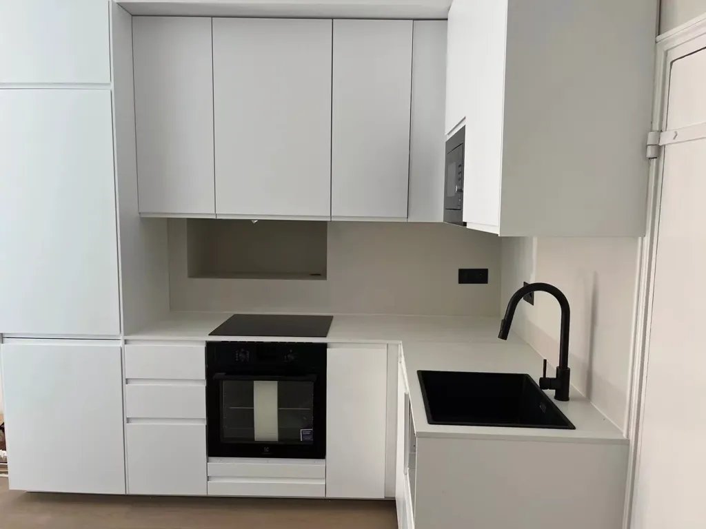Kitchen - Renovated Apartment with Sea View in Villefranche