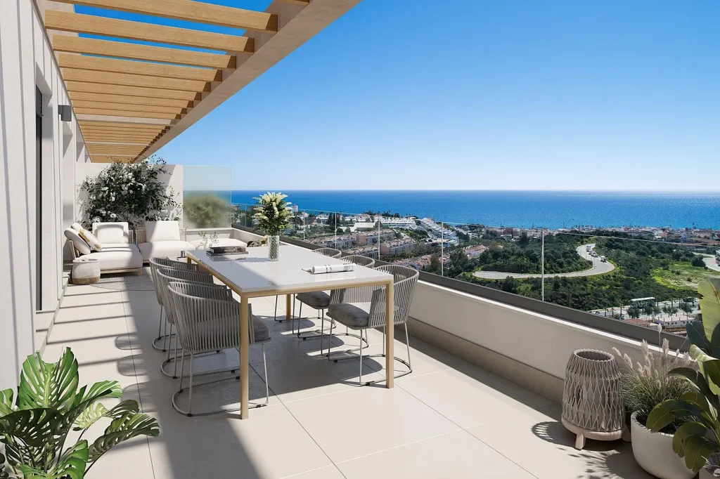 Terrasse - Apartment with Sea Views in La Cala de Mijas