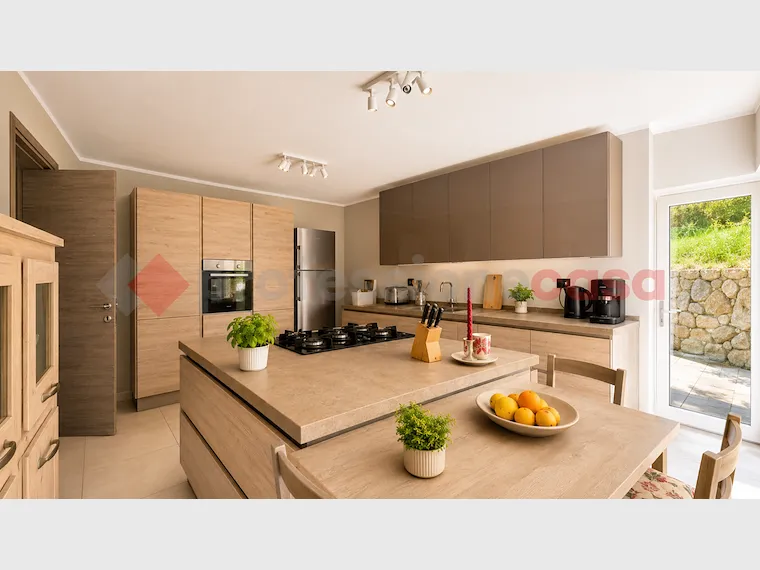 Cucina - Charming Villa with Garden in Fumone