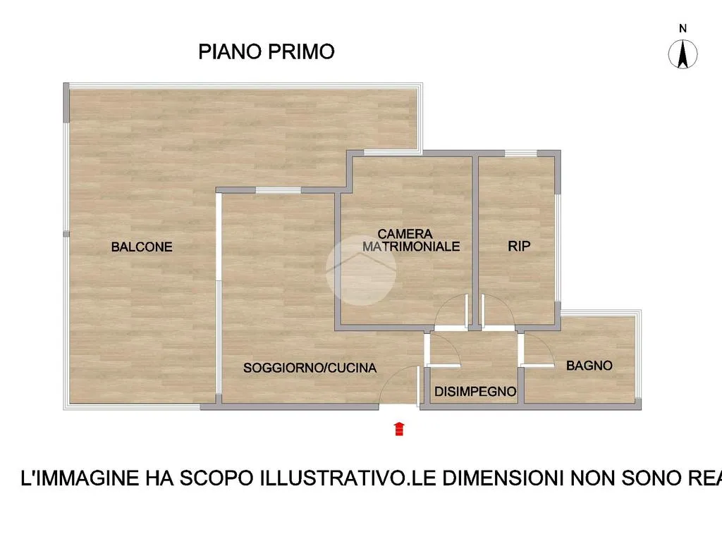 Plan - Triplex with Panoramic Terrace on Grottammare Seafront