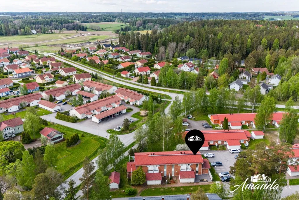 Õhuvaade - Modernised Apartment with Sauna in Liedon Vierumäki